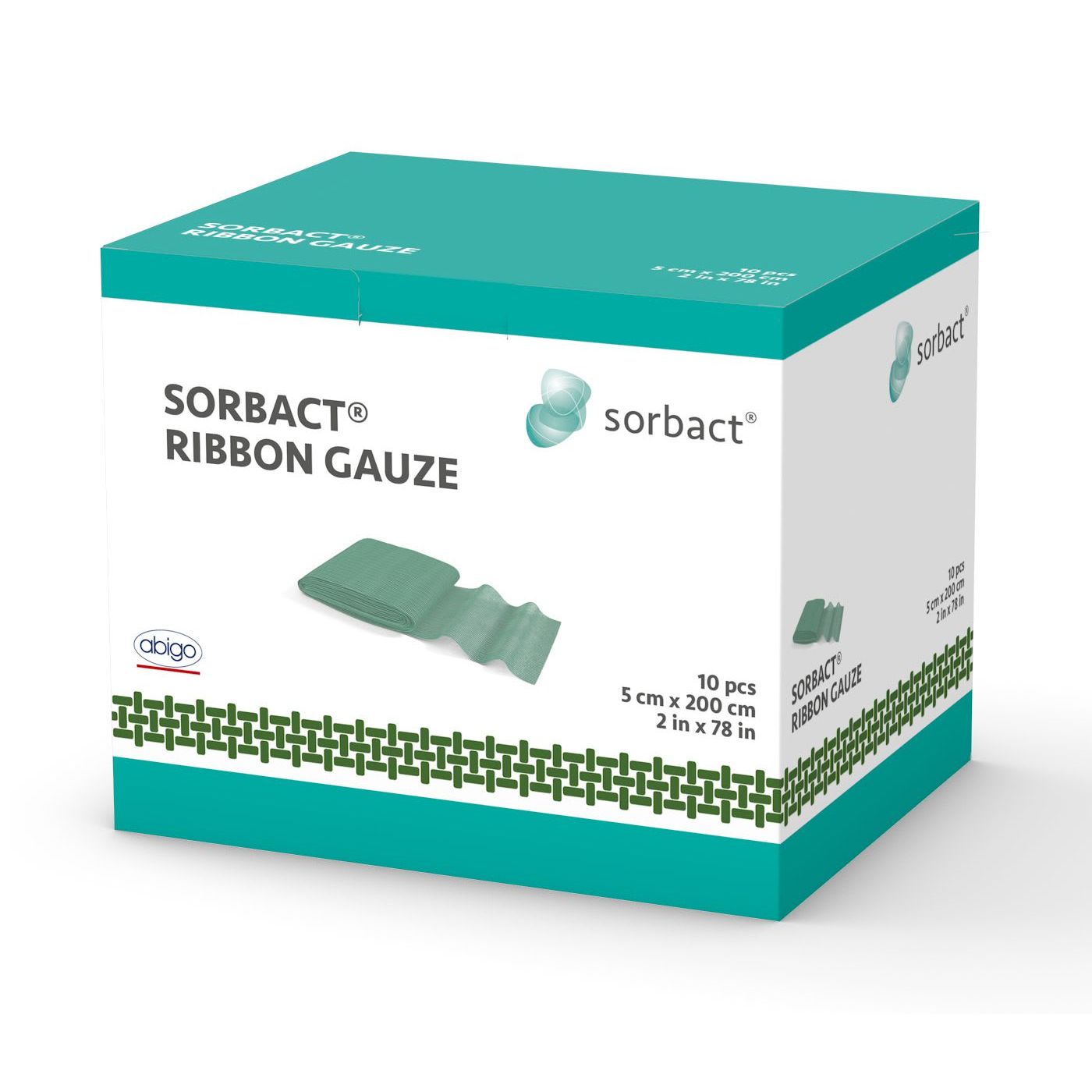 Bandasje Sorbact®Ribbon 5x200 cm