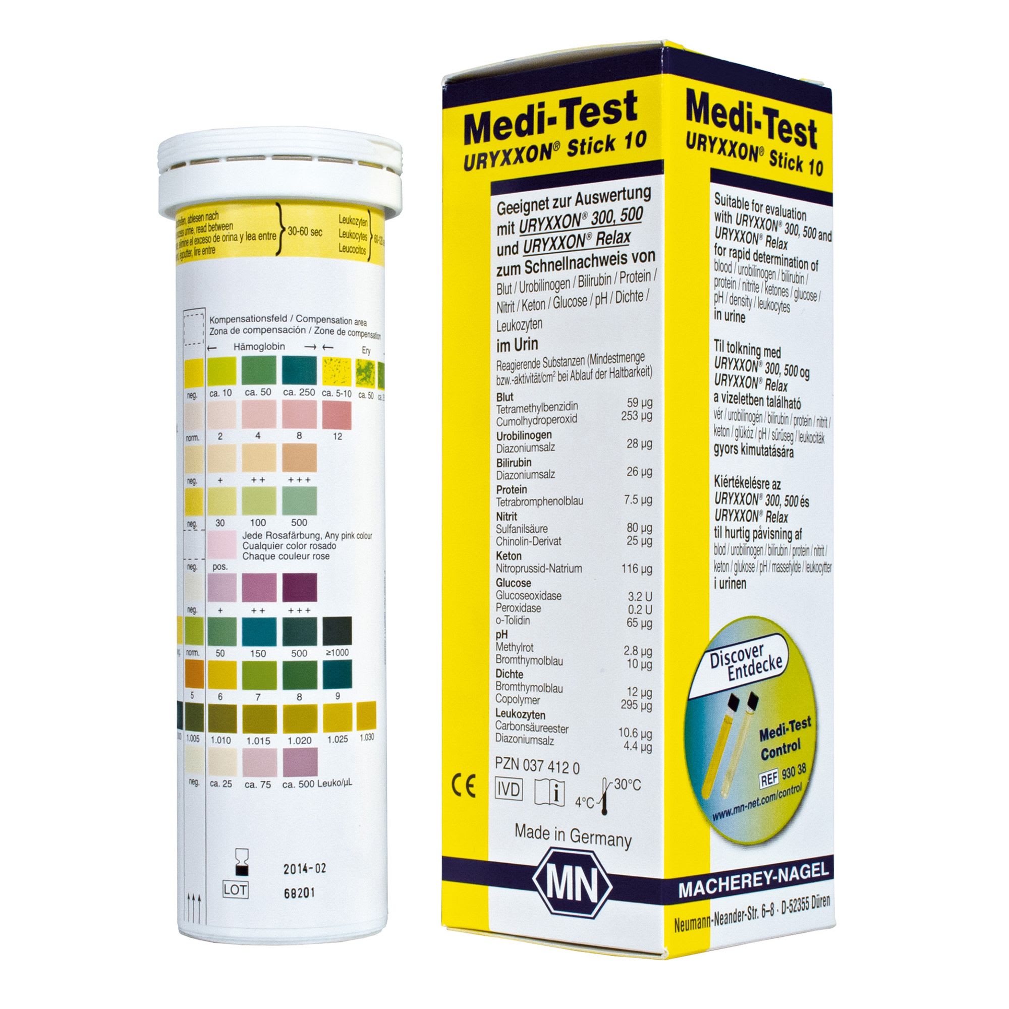 Urinstrimmel Medi-Test URYXXON 10/100