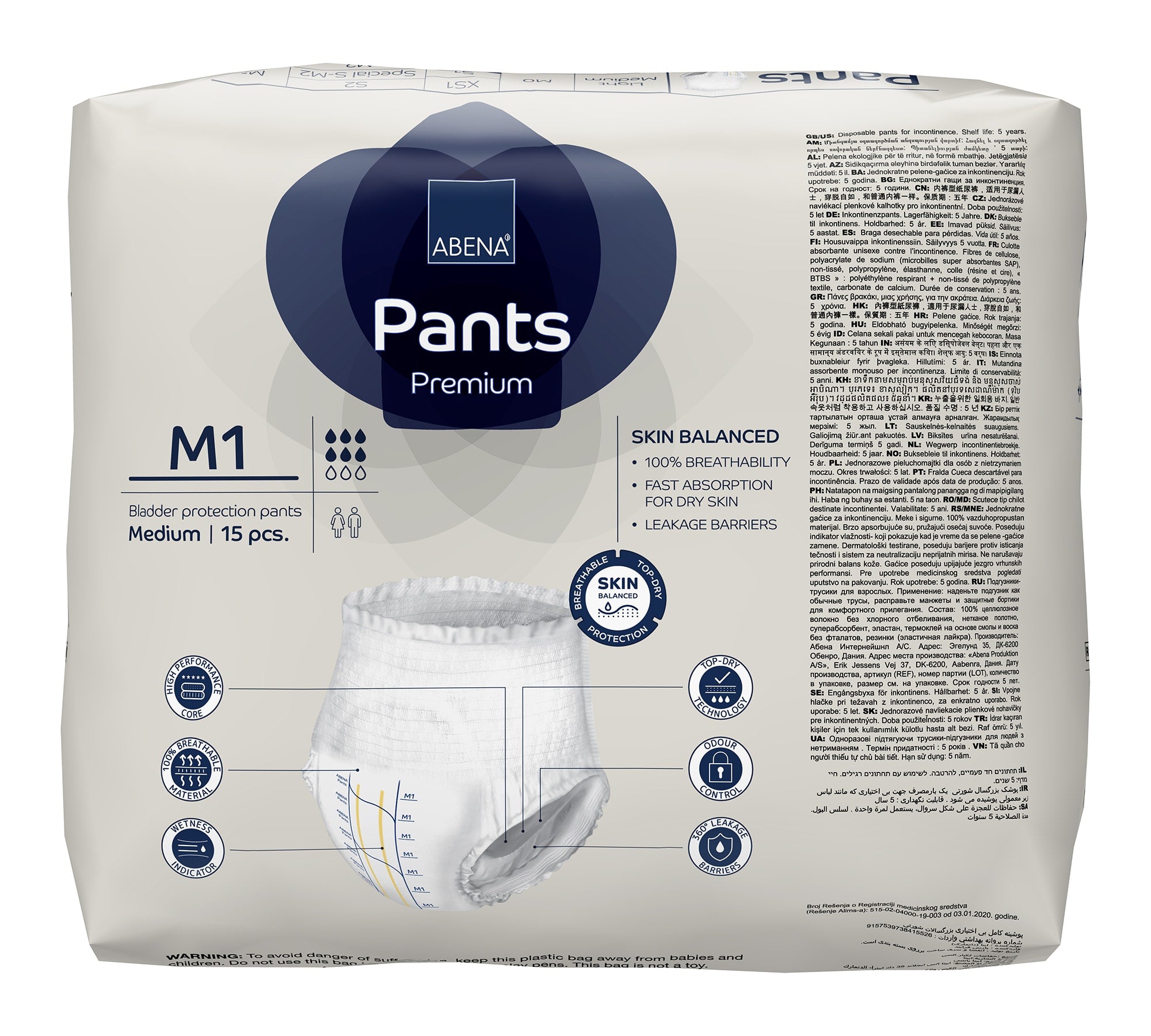 Bleie Abena Pants M1, Premium