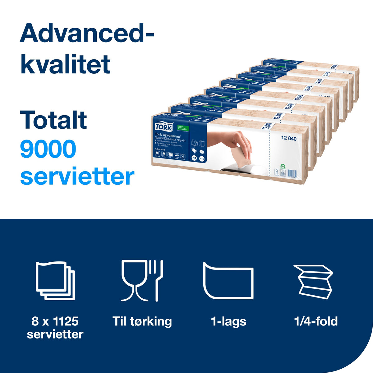 Serv Tork Interfold N4 Natur