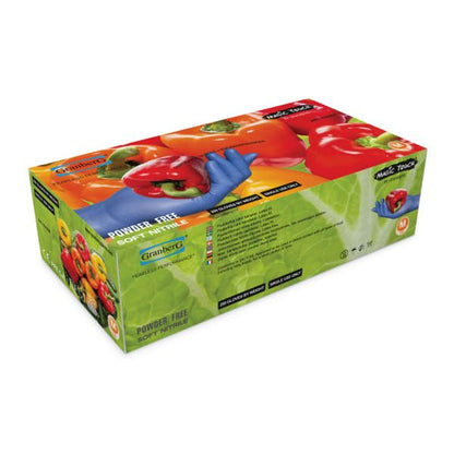 Hanske Nitril Magic Touch PF blå L