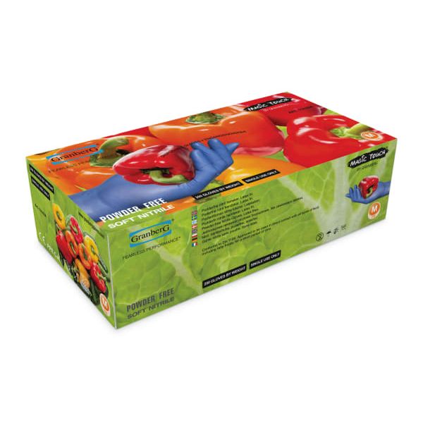 Hanske Nitril Magic Touch PF blå XL