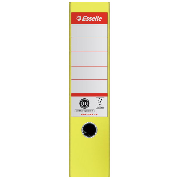 Brevordner Esselte kartong A4 75mm gul