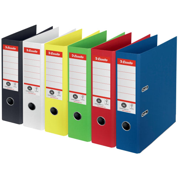 Brevordner Esselte kartong A4 75mm gul