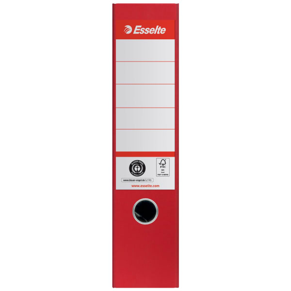 Brevordner Esselte kartong A4 75mm rød