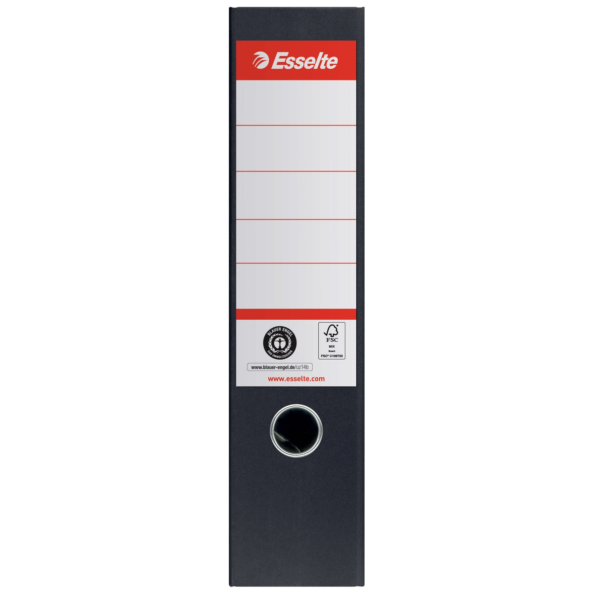 Brevordner Esselte kartong A4 75mm sort