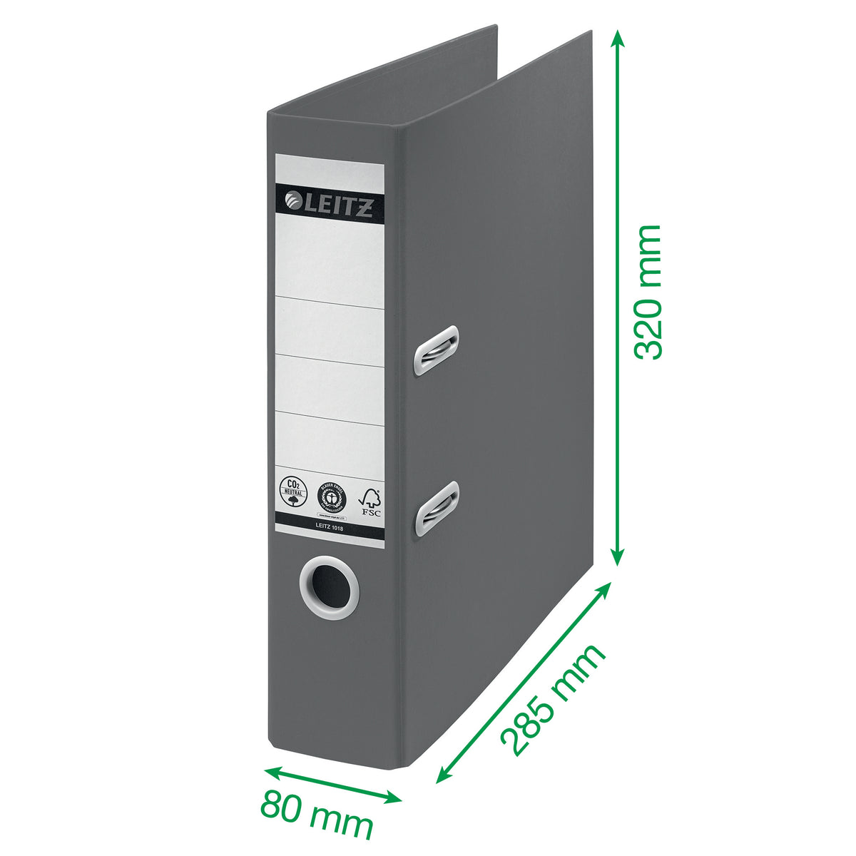 Brevordner Leitz Recycle A4 80mm Blå