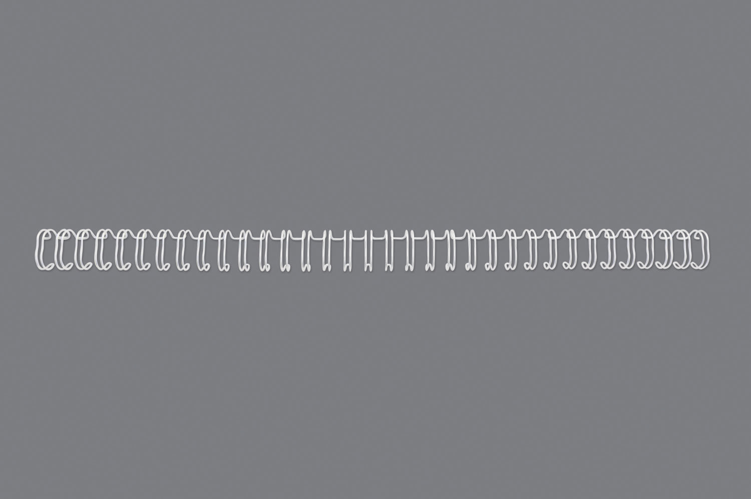 Metallspiral GBC 3:1 NO6 9,5mm A4 Hvit