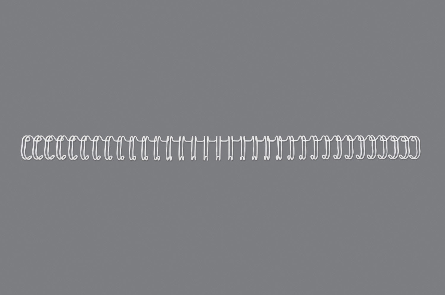 Metallspiral GBC WireBind 3:1 8mm Hvit