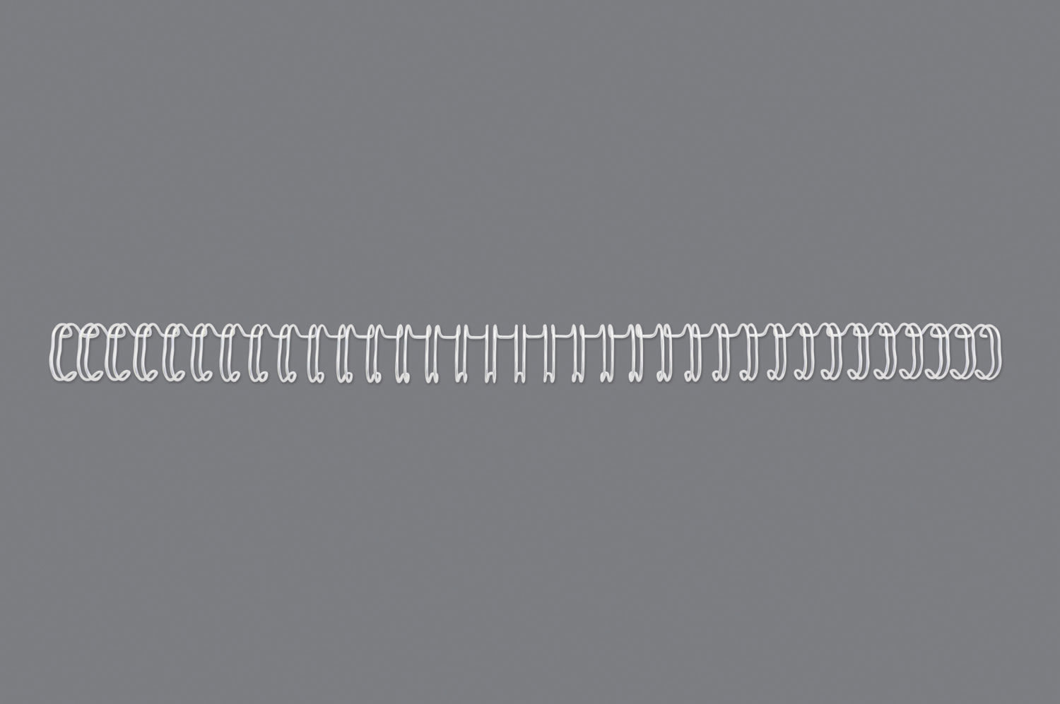 Metallspiral GBC 3:1 NO7 11mm A4 Hvit