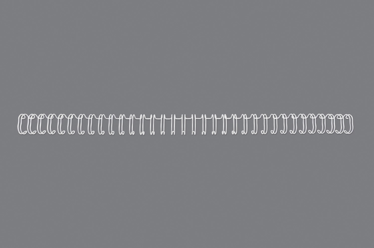 Metallspiral GBC 2:1 NO10 16mm A4 Hvit