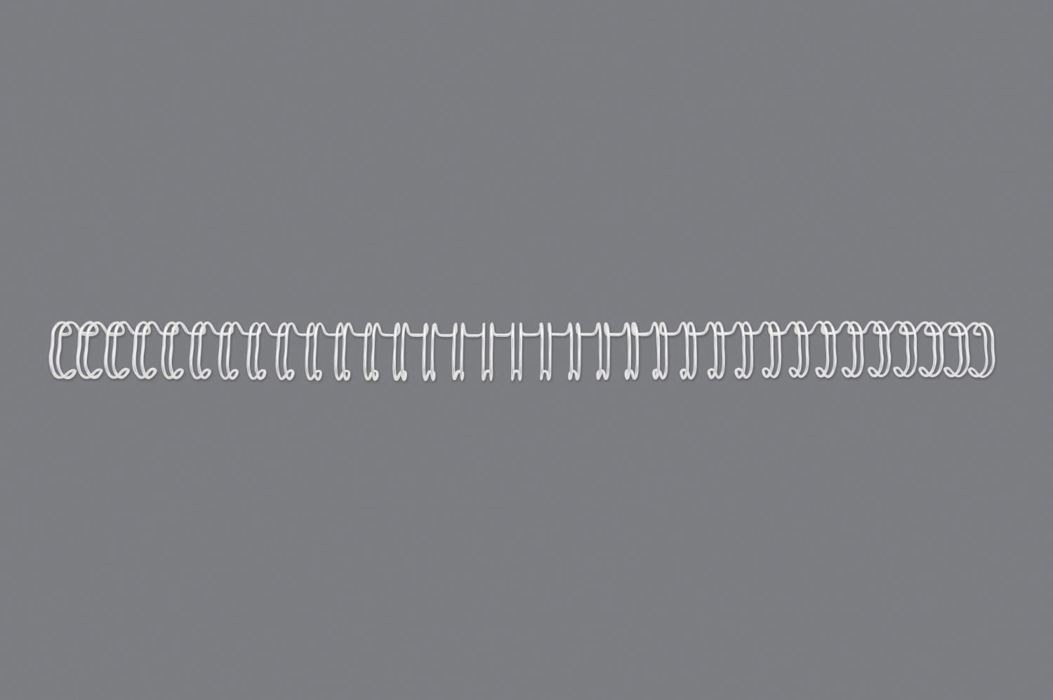Metallspiral GBC 2:1 NO14 22mm A4 Hvit