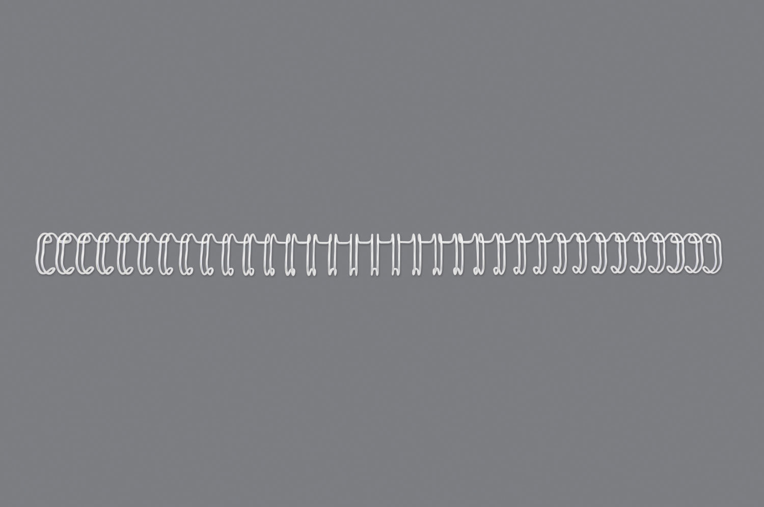 Metallspiral GBC 2:1 NO16 25mm A4 Hvit