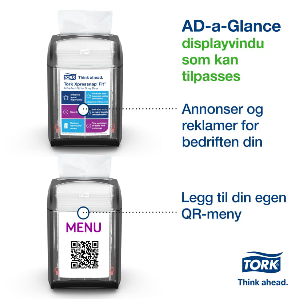 Dispenser Tork bord Xpresssnap sort N14