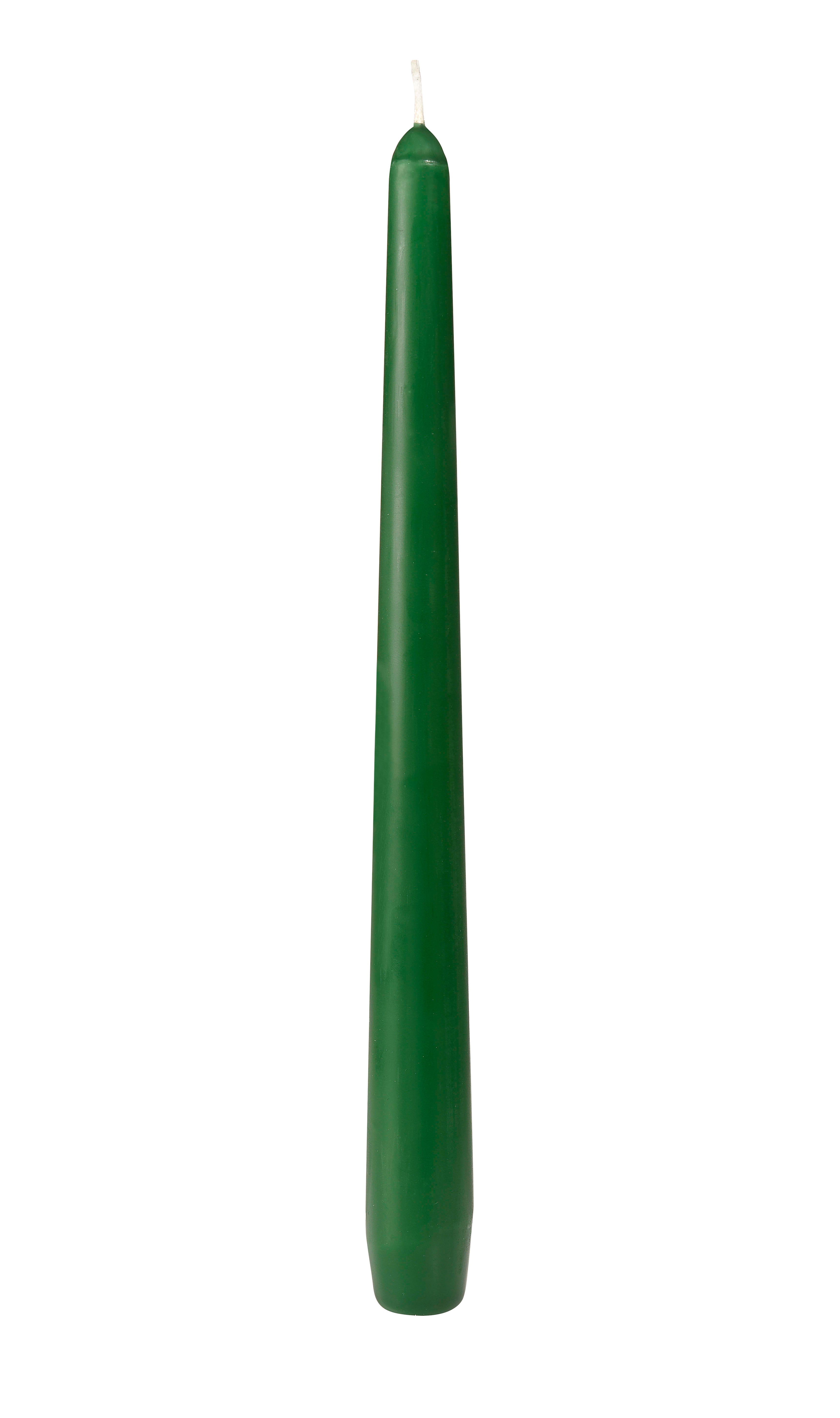 Lys antikk 25cm 50pk mørk grønn