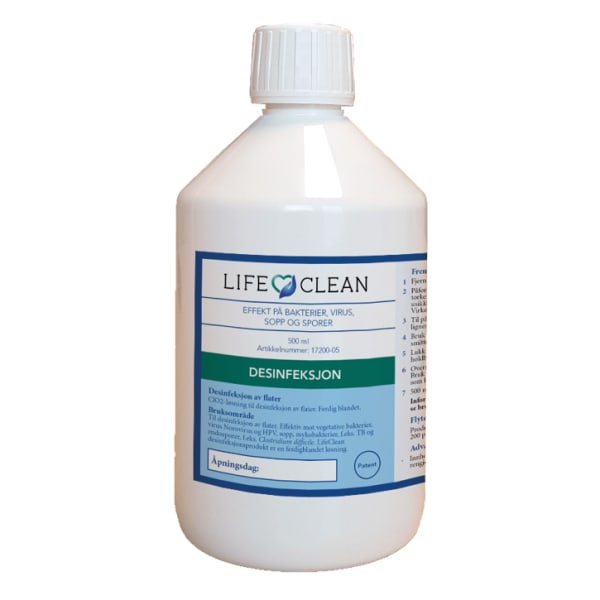 Desinfeksjon overflate LifeClean 500ml