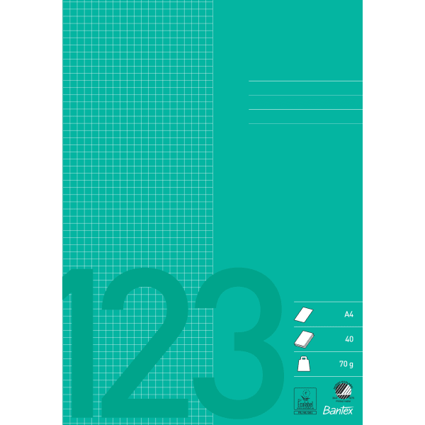 Arbeidsbok A4 rutet 5x5mm