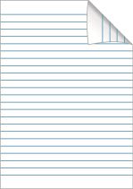 Arbeidsbok A4 linjer 11,5mm