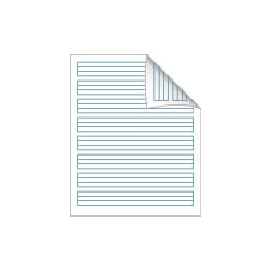 Arbeidsbok 17x21 linjert 6+6+6mm