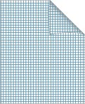 Skrivebok 17x21 rutet 5x5mm