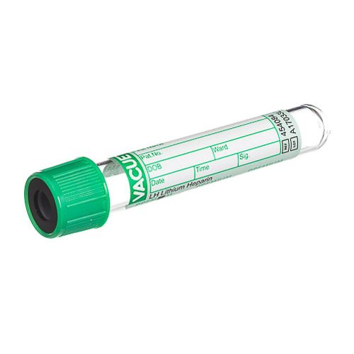 Vakuumrør Li- Heparin glass 4 ml