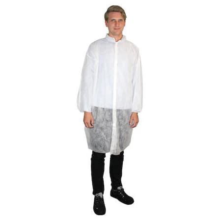 Besøksfrakk Worksafe PP 2XL Hvit