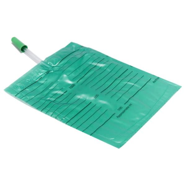 Urinpose Curibag grønn 1,5l slange 10cm