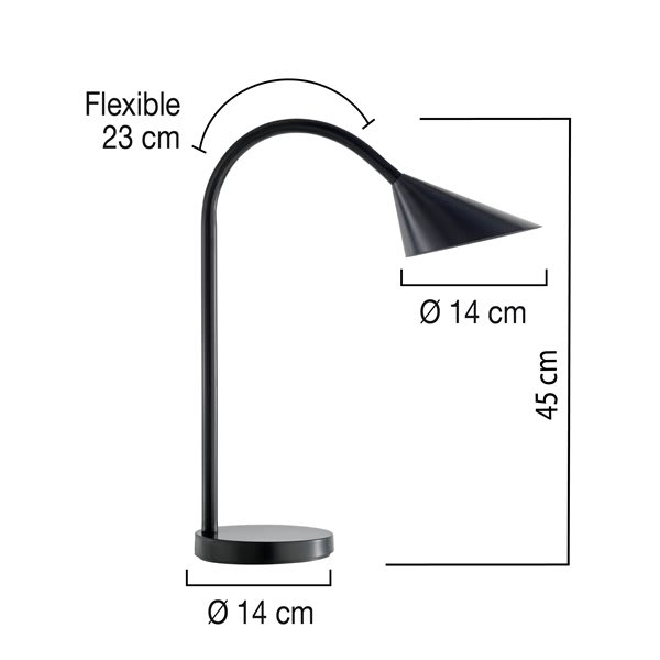 Lampe Unilux SOL LED Sort