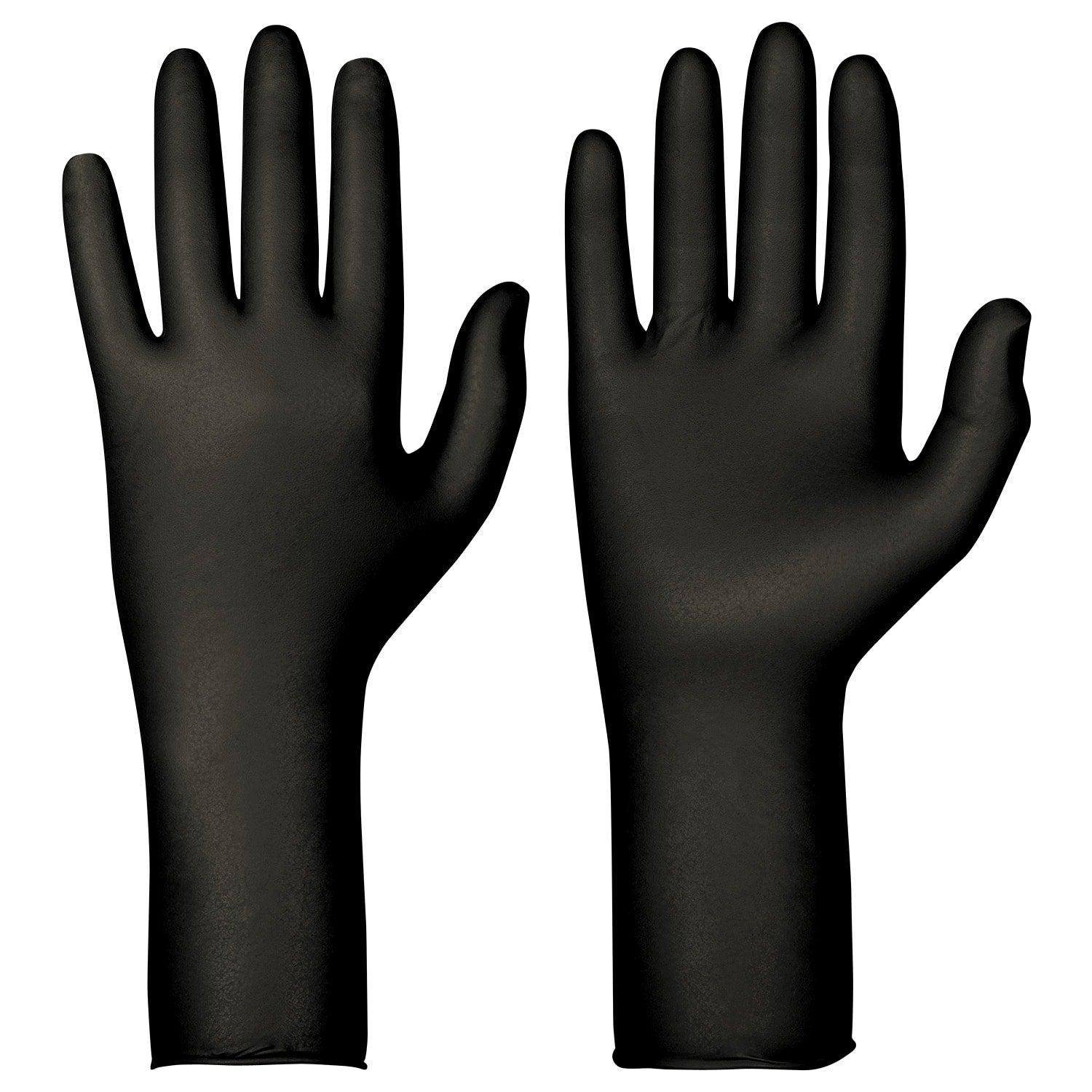 Hanske Nitril PF, ESD, lang sort S