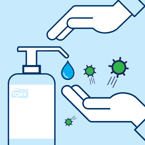 Desinfeksjon hånd gel Tork 500ml