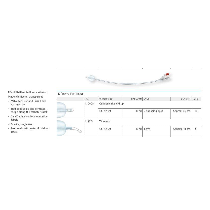 Kateter Aquaflate silikon  40cm CH16