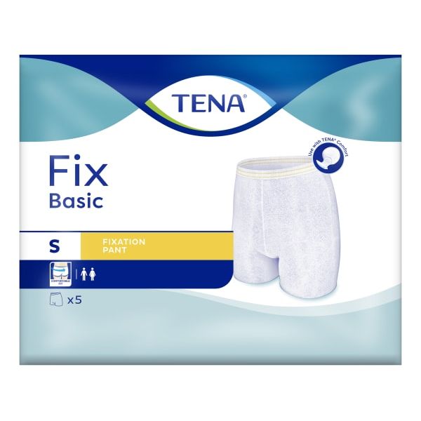 Truse TENA Fix Basic hvit m/ben S 5pak