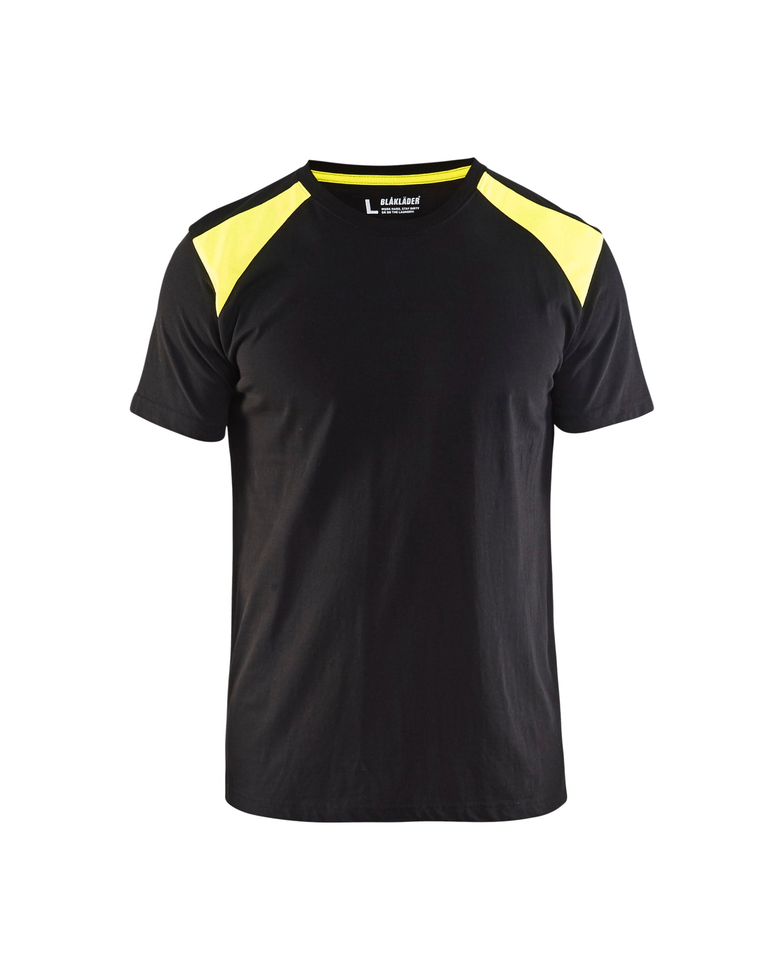 T-shirt svart/gul L