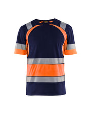 T-shirt varsel m.blå/oransje 4XL