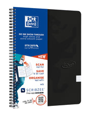 Notatbok Oxford Touch A4 rutet sort