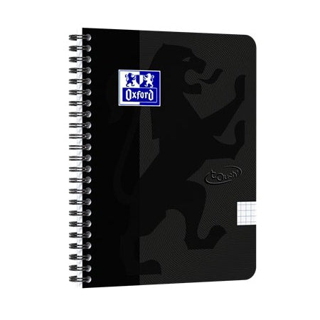 Notatbok Oxford Touch A5 rutet sort