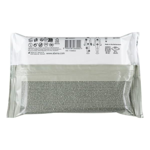 Vaskehanske Abena fuktet u/parfyme