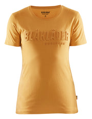T-shirt dame 3D-print honninggul 3XL