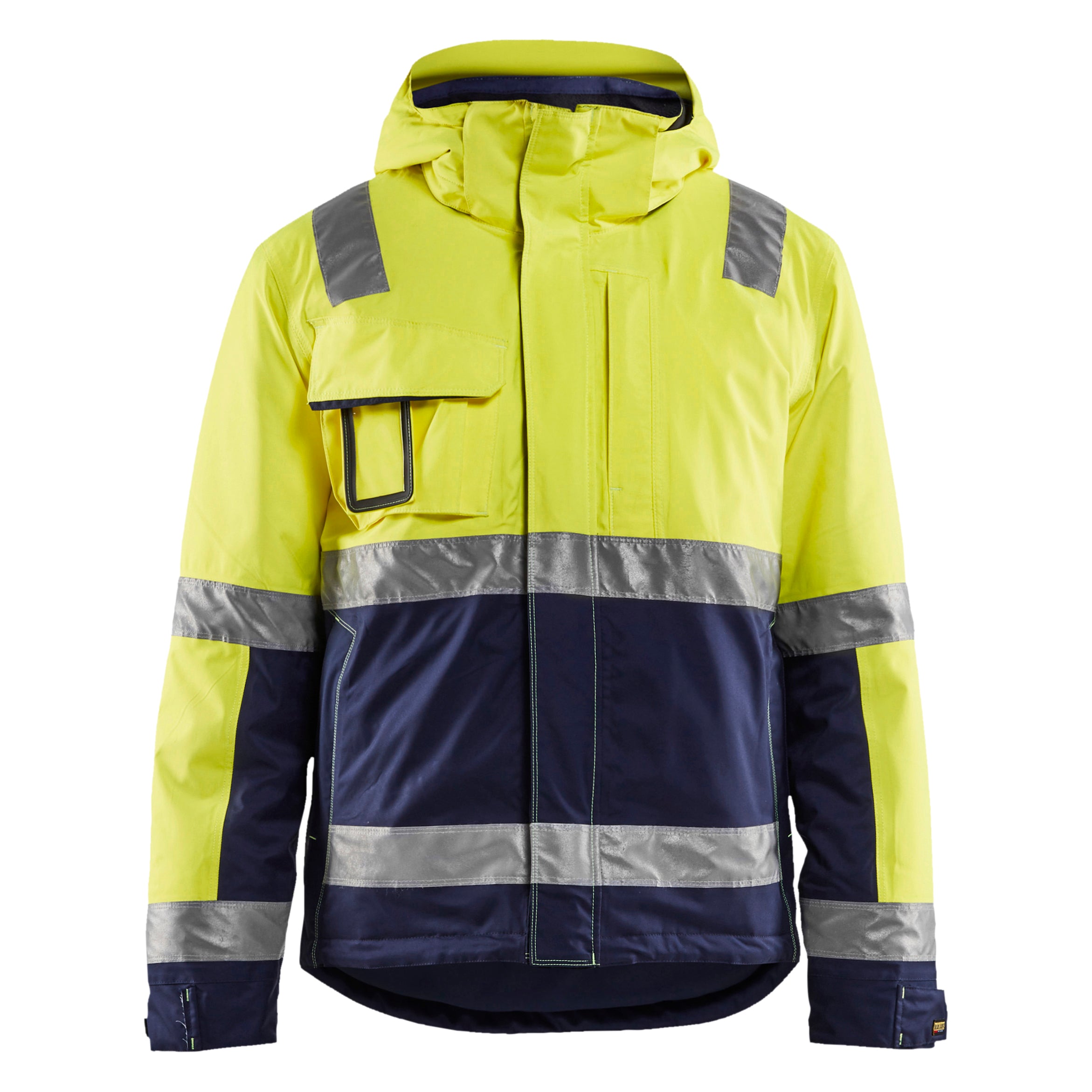 Jakke vinter varsel marineblå/gul 6XL