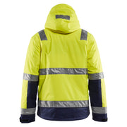 Jakke vinter varsel marineblå/gul 6XL