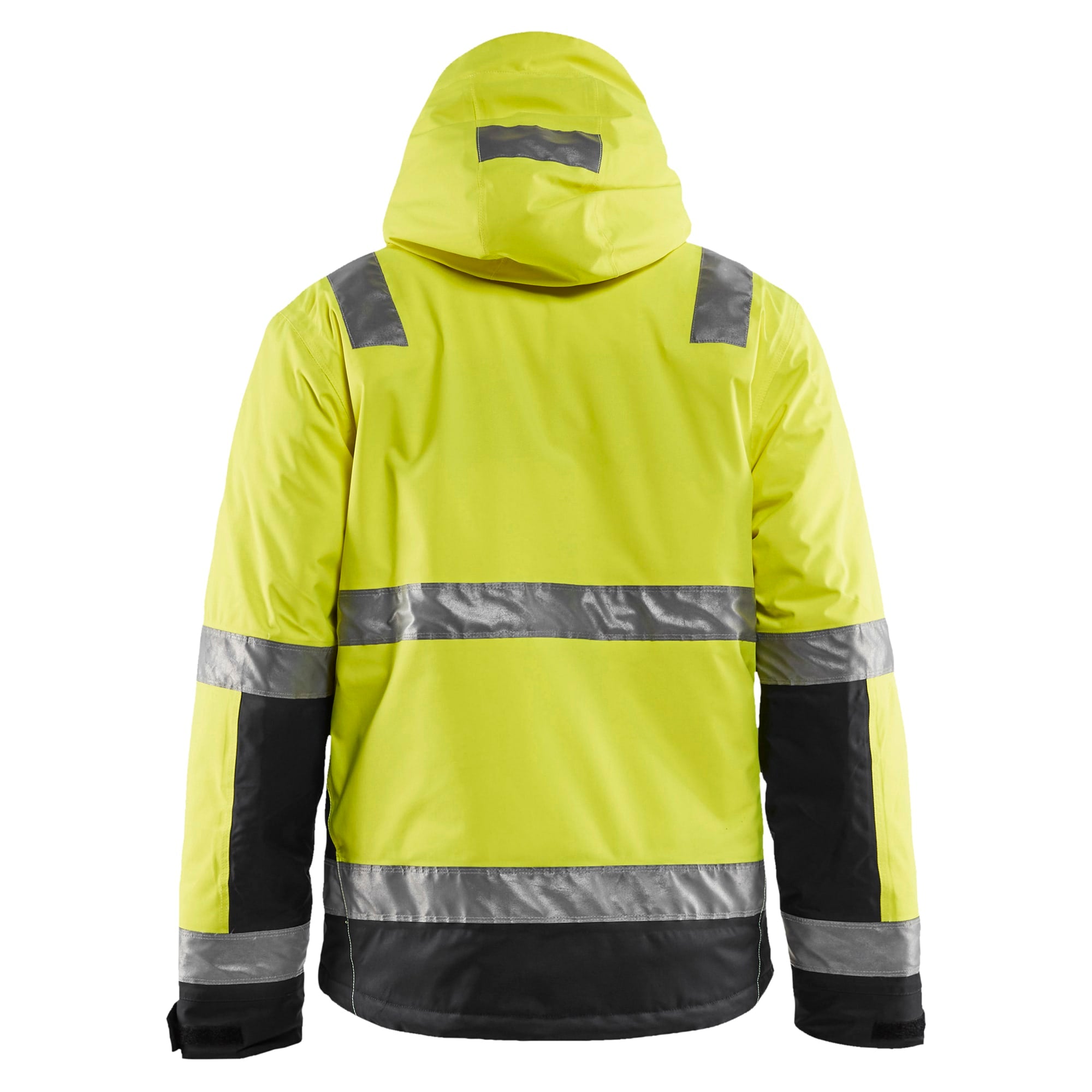 Jakke vinter varsel sort/gul 2XL