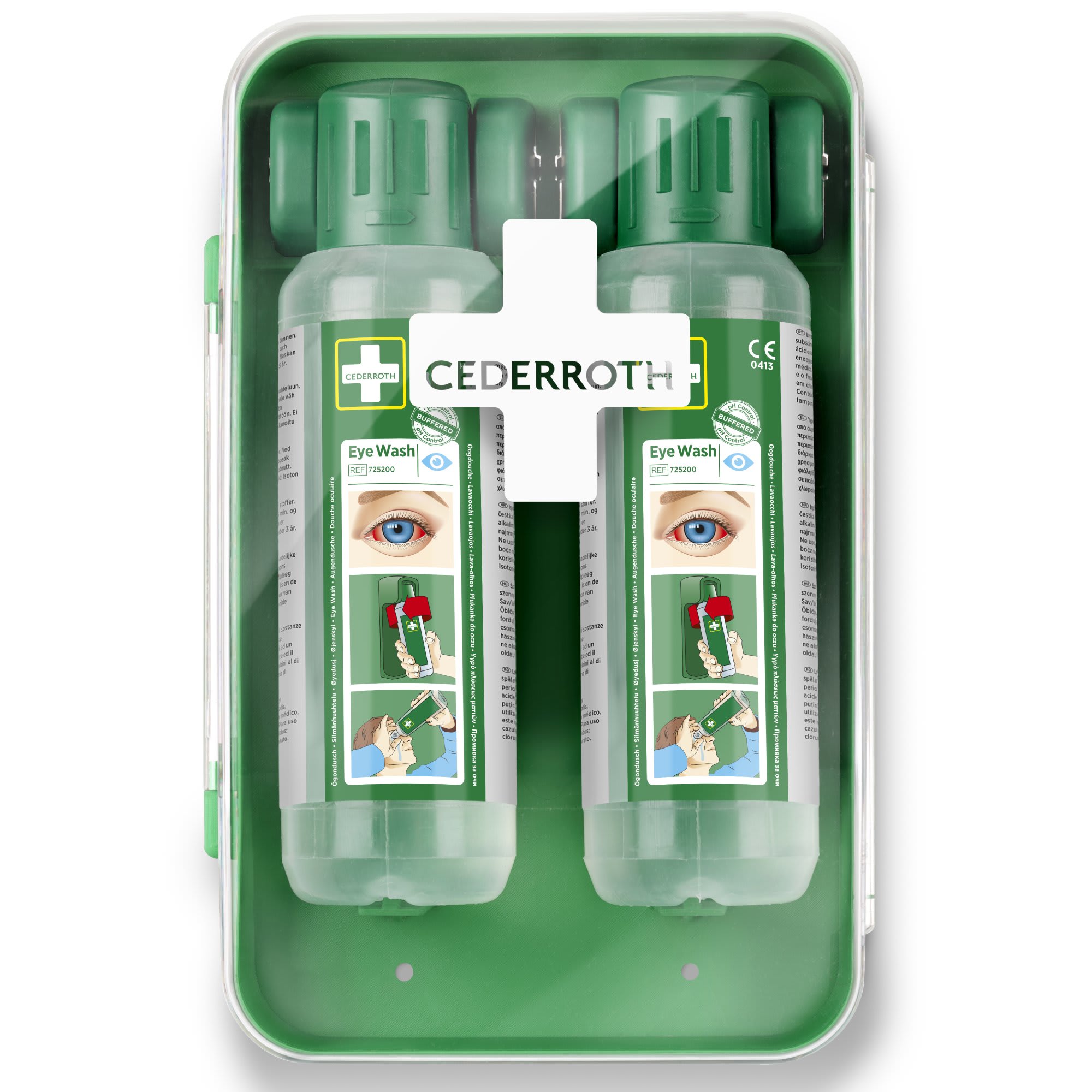 Øyedusjkabinett Cederroth m/2stk øyedusj