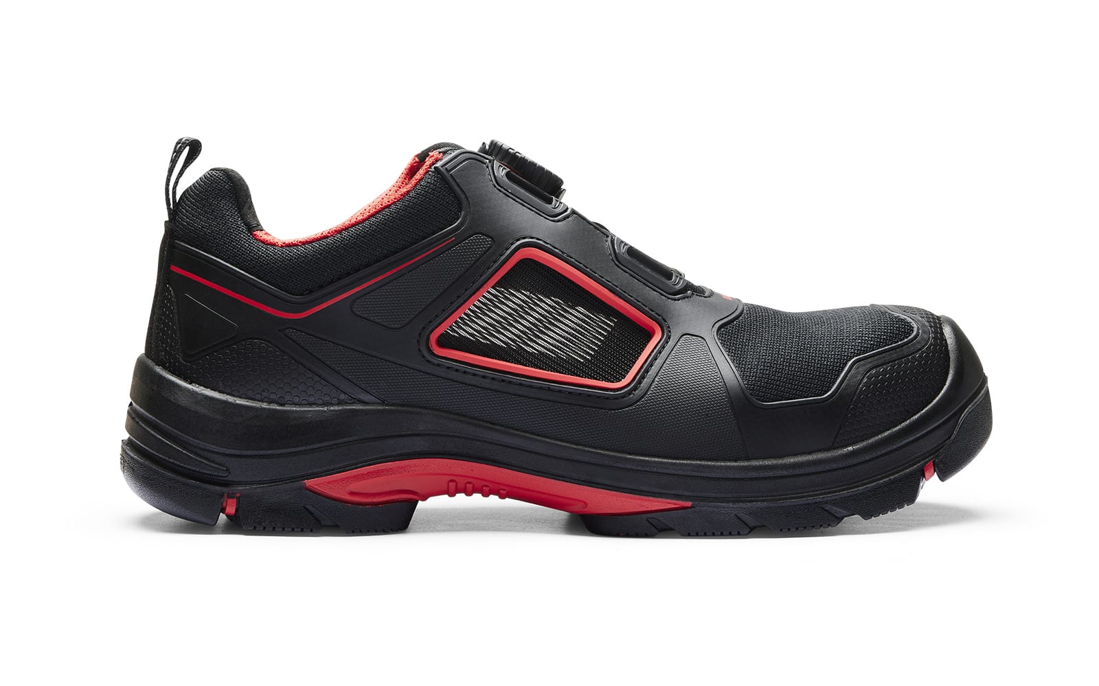 Vernesandal GECKO S1 sort/rød strl.39