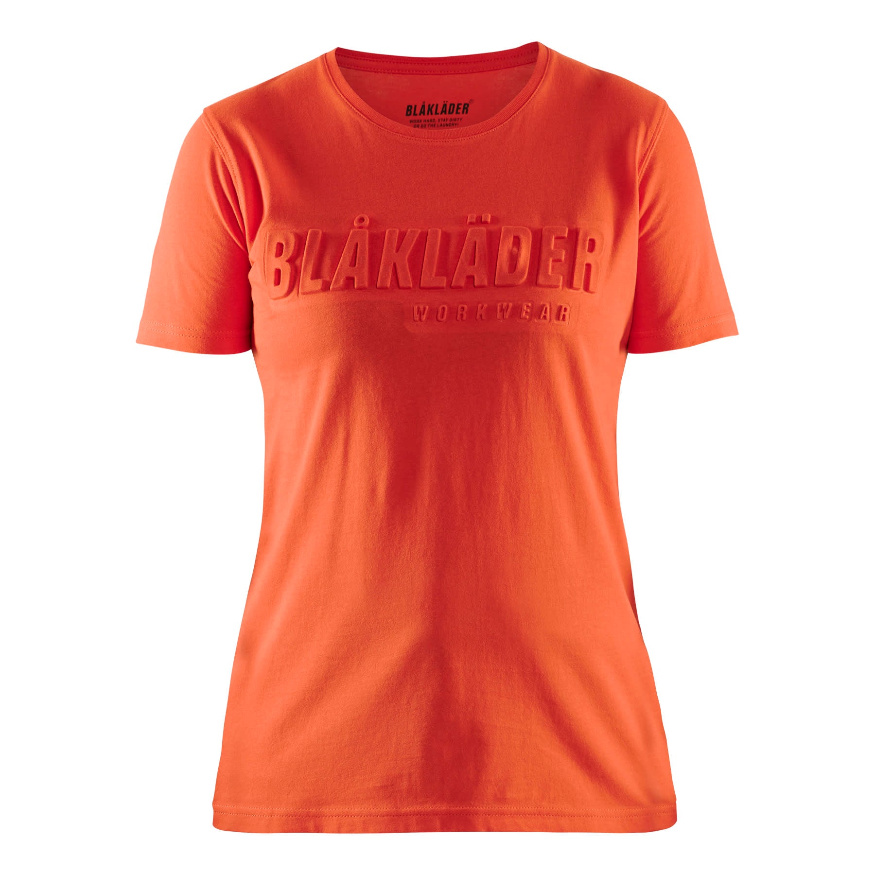 T-shirt 3D-print dame oransje/rød XS