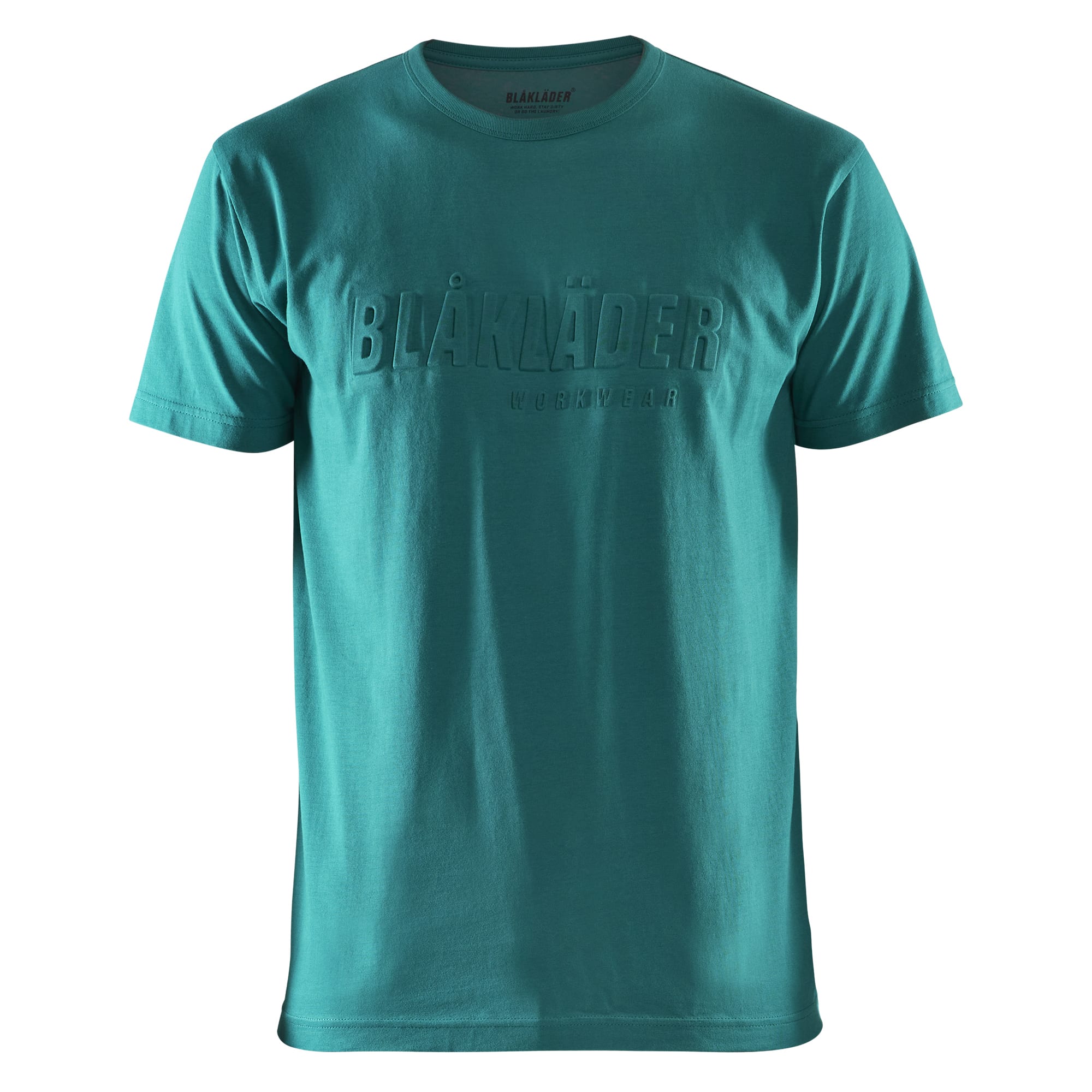 T-shirt 3D-print blågrønn 4XL
