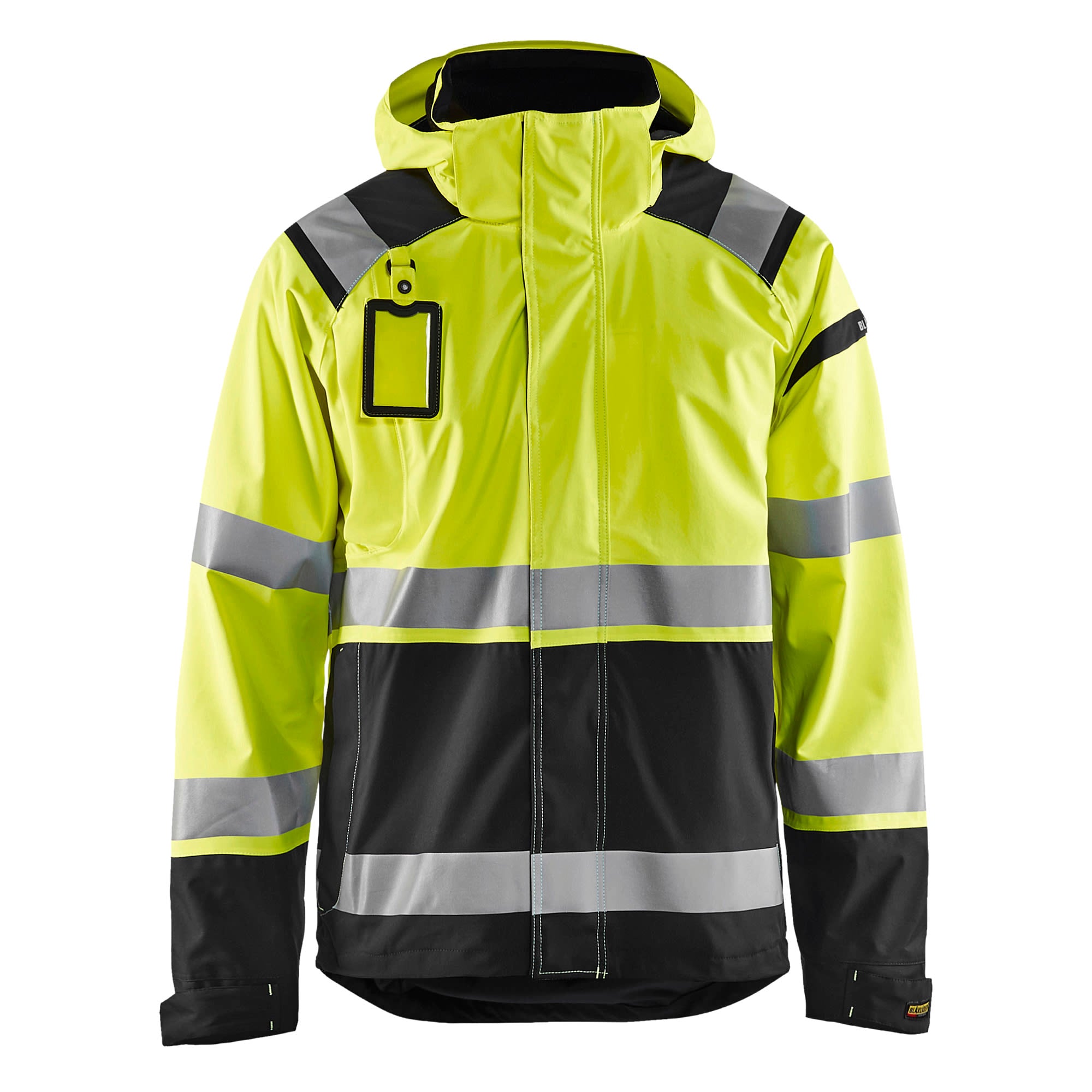 Jakke skall sort/gul Kl.3 3XL