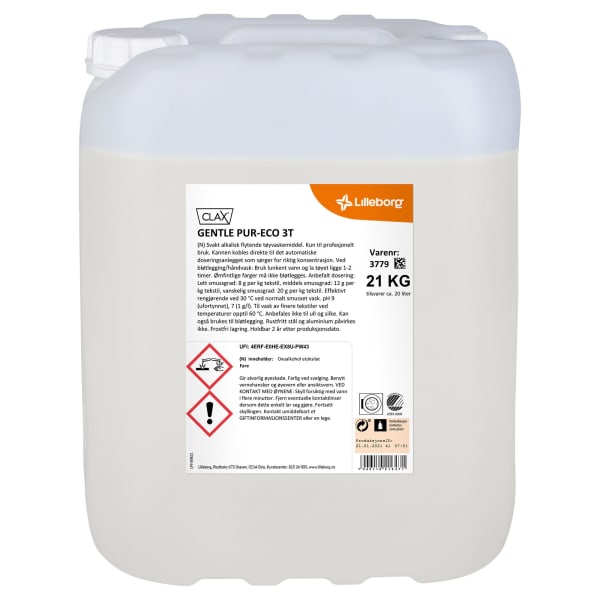 Tøyvask Clax Gentle Pur-Eco 3T 21kg