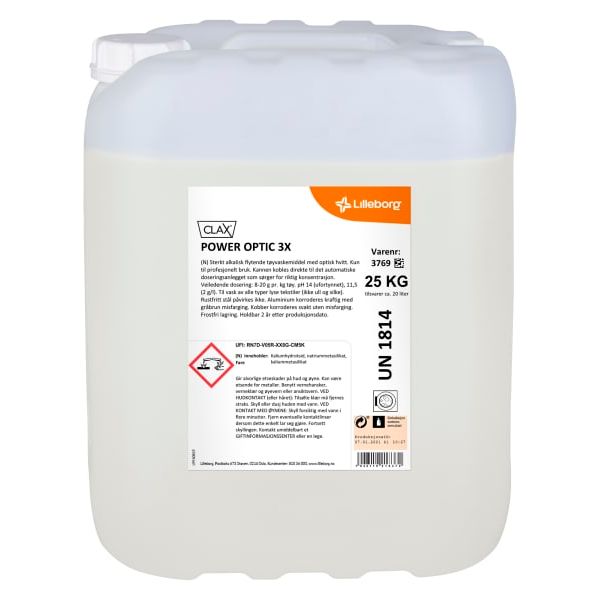 Tøyvask Clax Power Optic 3X 25kg