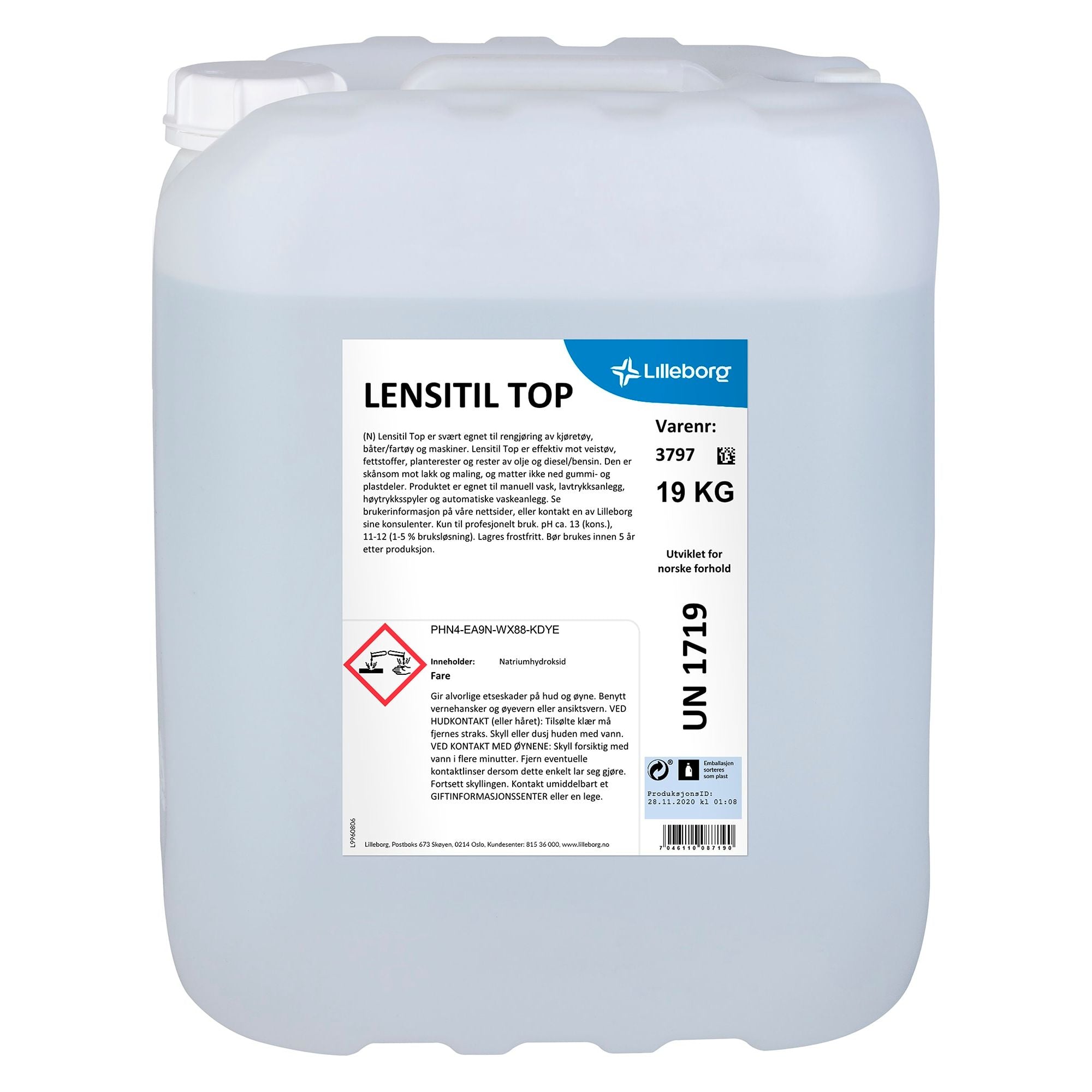 Bilvask Lensitil Top 19kg