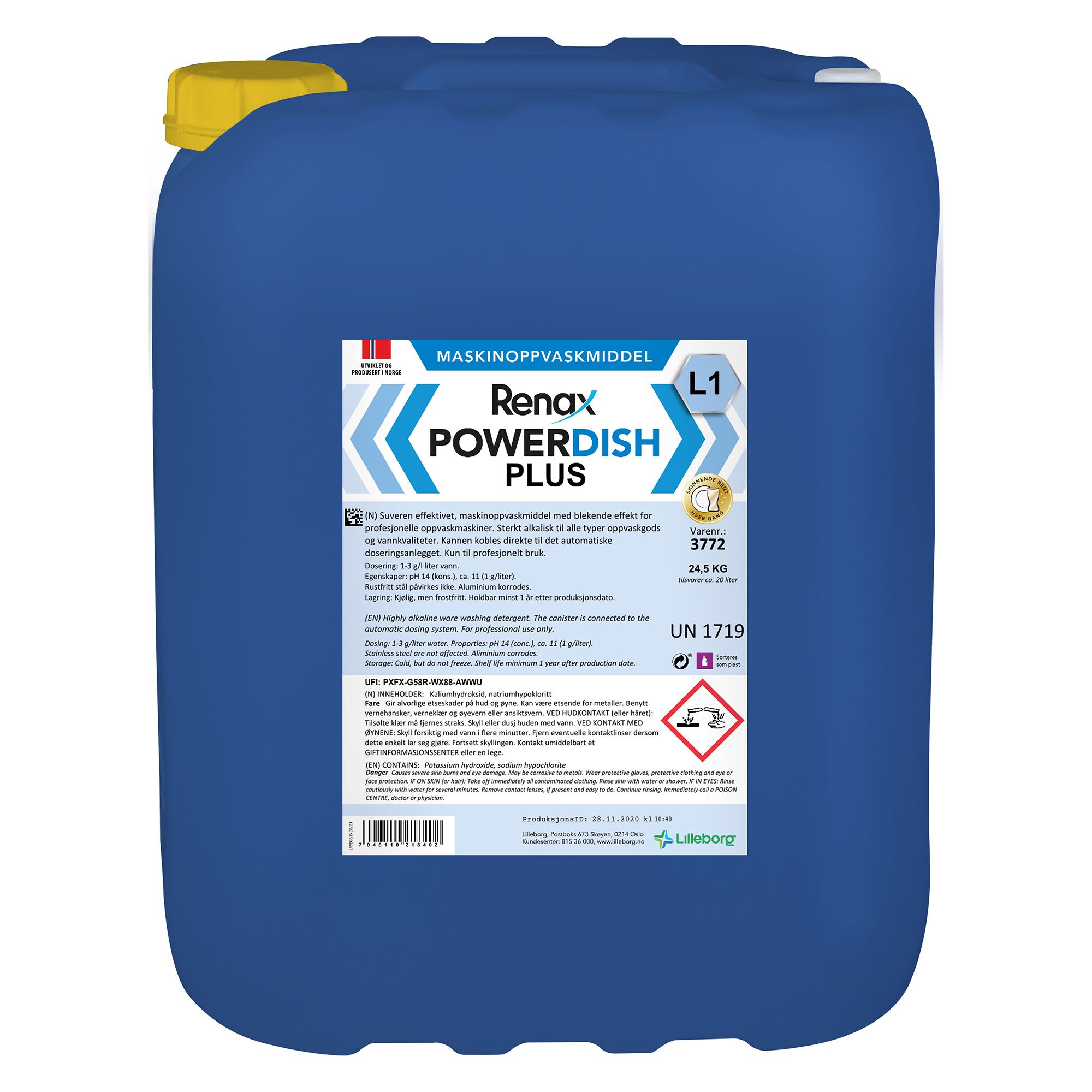 Maskinoppvask Renax Power Plus L1 24kg